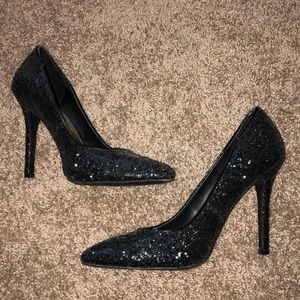 Black Sparkly Heels